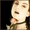 Девушка вампир с розой