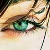 Зеленый глаз на аву
